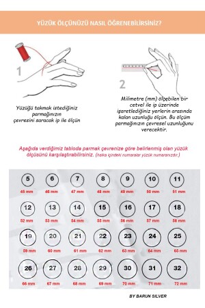 Baget Yüzük Tektaş Pırlanta Görünümlü 925 Ayar Zirkon Taşlı Beyaz Silver Gümüş Yüzük - 4