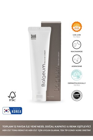 Balgeum Yeni Nesil Doğal Kapatıcı Ton Eşitleyici Besleyici & Nemlendirici Krem Spf 50 Pa 50gr - 3