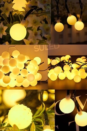 Ball Led Gelb Dekor Led Weihnachten Led Lichter 5mt Lichter Ball Lichterketten Tisch Dekoration Weihnachten Licht - 5