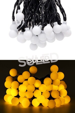 Ball Led Gelb Dekor Led Weihnachten Led Lichter 5mt Lichter Ball Lichterketten Tisch Dekoration Weihnachten Licht - 6