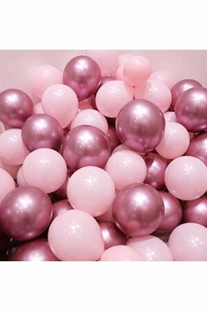 Ballons in Chromrosa und Macaron (Pastell) Rosa, 15 Stück - 1