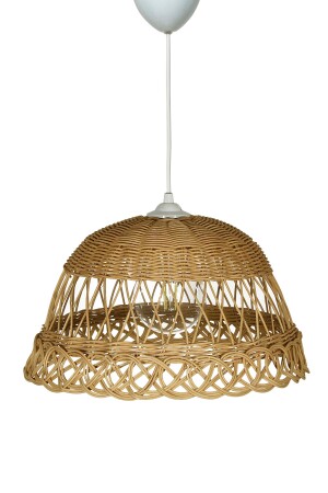 Bambu, Hasır, Rattan Sarkıt Avize 35 Cm turah456dfre - 9