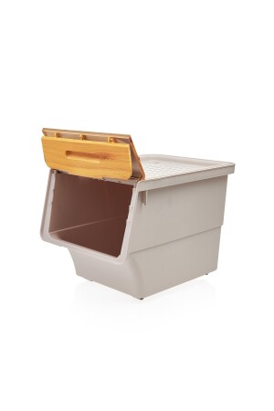 Bambus-Einzelorganizer – Beige – 33 Lt 06APK040 - 6