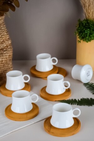 Bambuskeramik-Set mit 6 Kaffeetassen POR101089 - 1