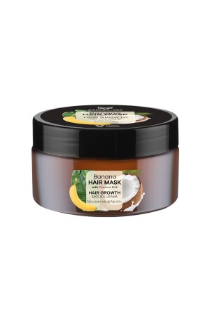 Bananen-Haarmaske mit veganem Keratin für schnelles Wachstum bei langsam wachsendem Haar, 200 ml - 4