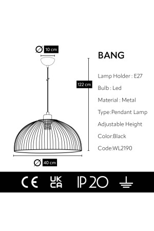 Bang, Modulare Drahtpendelleuchte WL2190 - 7