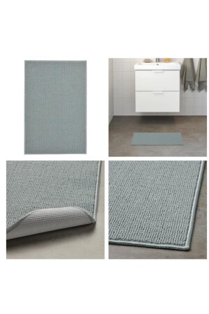 Banyo Tuvalet Paspası Ev Içi Kullanım Desensiz 40x60cm 02856 - 1