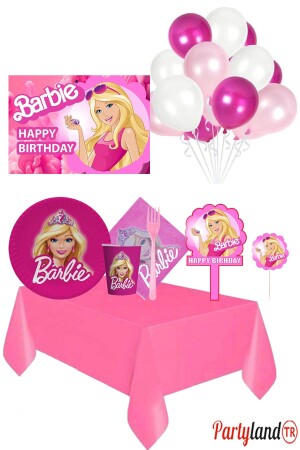 Barbie 16 Kişilik Doğum Günü Parti Seti - 2