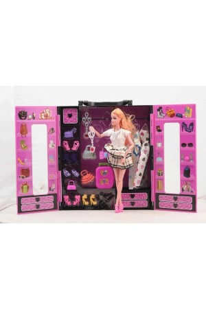 Barbie-Garderobe mit Infinite Motion Doll – Kleidergarderobe mit Tasche - 5