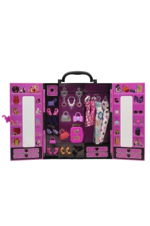 Barbie-Garderobe mit Infinite Motion Doll – Kleidergarderobe mit Tasche - 6