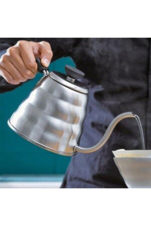 Barista Coffee Pot Kettle - Filtre Kahve Demliği (Ibrik) 1200ml EPNXBRSTIBRK1000 - 4