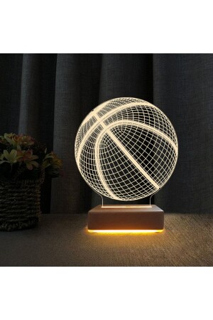 Basketball Ball 3D Led Lampe Nachttischlampe Geschenk Geburtstagsgeschenk - 2