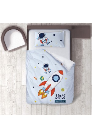 Baumwoll-Micro-Satin-Bettbezug-Set „Magnificent Space“ für Kinderzimmer, ibrtnb221 - 2