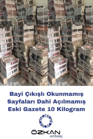 Bayi Çıkışlı Tertemiz Okunmamış Eski Gazete 10 Kg - 3