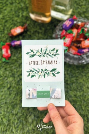 Bayram Tebrik Kartı 10 Adet Ramazan Bayramı Hediye Kartı Tebrik Kartı Kurban Bayramı Ramazan Bayramı - 3