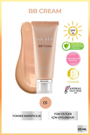 BB Cream 01 Natürlicher Concealer mit feuchtigkeitsspendender Wirkung LSF 15 BB Cream - 2