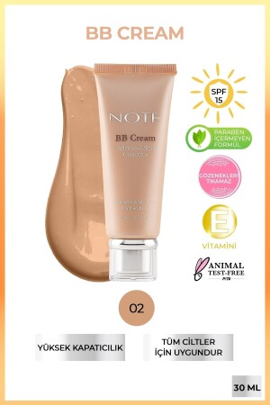 BB Cream 02 Natürlicher Concealer mit feuchtigkeitsspendender Wirkung LSF 15 BB Cream - 2