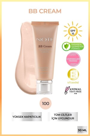 Bb Cream 100 Porcelain Nemlendirici Etkili Doğal Kapatıcı Spf 15 Bb Krem - 1