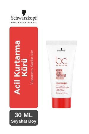 BC Clean Acil Kurtarma Kürü Seyahat Boy 30ml İşlem Görmüş & Yıpranmış Saçlara Özel Maske - 2