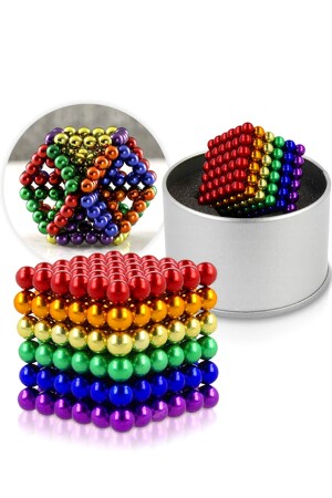 Bead Magnet 216 Teile 5mm Magnet Lego Magnet Neo Cube 6 Farbe Hobby Set SFBMIOABMMLMNCARHS - 4