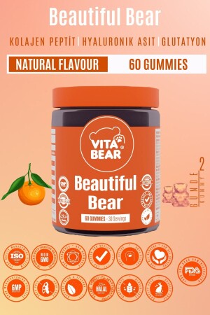 Beautiful Bear Cilt Vitamini 60 Adet - 4