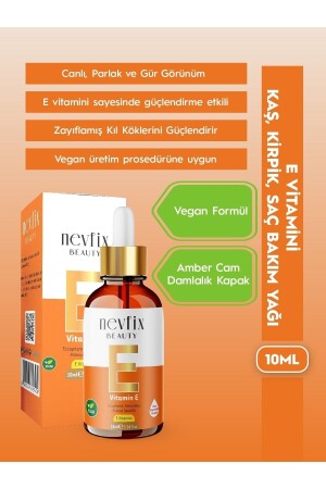 Beauty E Vitamini 10 ml Vegan Doğal Saf nevfixbeutyvitamine10ml - 2