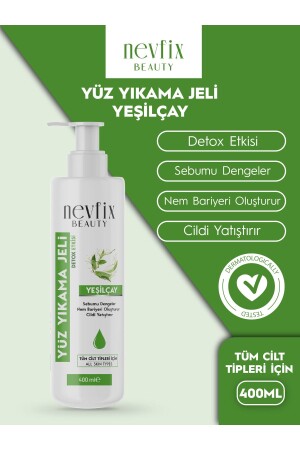 Beauty Yeşil çay özlü detoks etkili Yüz Yıkama Jeli 400 ML nevfixyeşilçayyüzyıkama - 1