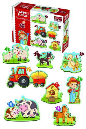 Bebeğimin Ilk Hayvanlar Puzzle 4'lü Seti Diy-Toy Baby Puzzle - 5