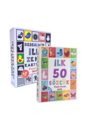 Bebeğimin Ilk Zeka Kartları Ve Diy-toy Flash Cards Ilk 50 Sözcük 2' Li Set 2 Lİ SET - 2