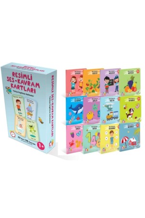 Bebeğimin Minik Kütüphanesi 12 Li Set - Resimli Ses Kavram Kartları Türkçe Ingilizce Kelimeler 12Lİ SET - SES KARTI - 3