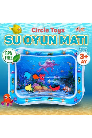 Bebek Su Oyun Matı Tummy Time Karın Üstü Aktivite Zamanı Crclmat - 3