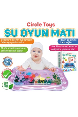 Bebek Su Oyun Matı Tummy Time Karın Üstü Aktivite Zamanı - Harf Sayı - 6