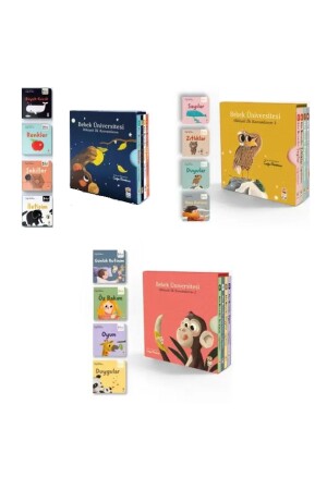 Bebek Üniversitesi Hikayeli İlk Kavramlarım 3 Seri 12 Kitap Set - 2