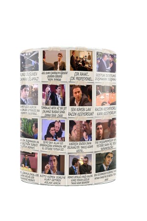 Bedruckte Tasse „Valley of the Wolves“-Serie „Polat Scenes“, Holzuntersetzer mit Geschenk - 5