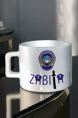 Bedruckte Tee- und Kaffeetasse im speziellen professionellen Design für Polizeibeamte EZ-ÇF-0158 - 4