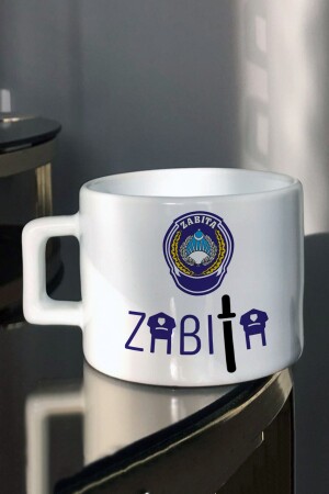 Bedruckte Tee- und Kaffeetasse im speziellen professionellen Design für Polizeibeamte EZ-ÇF-0158 - 3