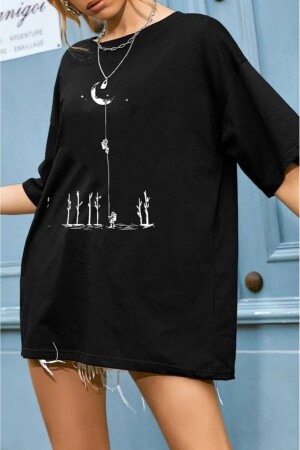 Bedrucktes Unisex-T-Shirt mit Weltraummotiv - 1