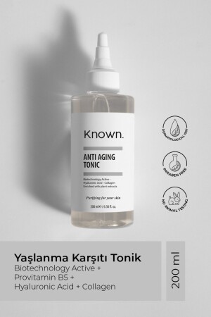 Bekanntes Anti-Aging-Tonic 200 ml (BİOTECHNOLOGY ACTIVE & HYALURONSÄURE & KOLLAGEN) KNW08 - 2