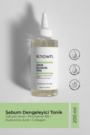 Bekanntes Sebum Balancing Tonic 200 ml (SALICYLSÄURE & HYALURONSÄURE & KOLLAGEN) KNW07 - 1