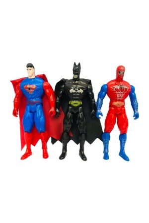 Beleuchtete dreiteilige Spider-Man-Superman-Batman-Heldenfigur - 3