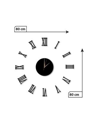 Belly-Wanduhr, groß, aus Holz, römische Ziffer B. eins. 102 - 4