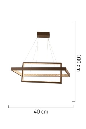 Belva Siyah Sarkıt 84 Watt Sarkıt 3 Renkli Ledli Modern Mutfak Led Salon Sarkıt Avize 11288-02-BL - 5