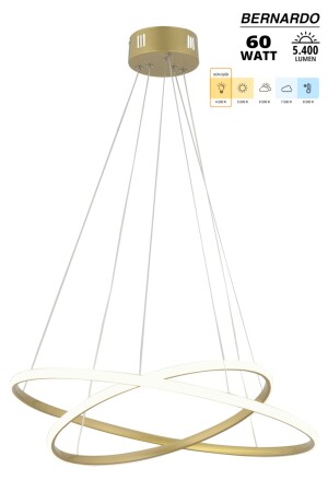 Bernardo 45x35 großer Kreis Antik-moderne Pendelleuchte Tageslicht-LED-Kronleuchter - 4