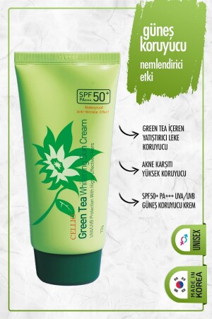 Beruhigende Anti-Unreinheiten- und Akne-Schutzcreme Spf50+ Pa+++ Uva/UVB-Sonnenschutzcreme mit grünem Tee - 4