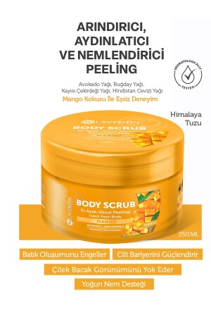 Besleyici Arındırıcı ve Nemlendirici Vücut Peelingi Mango 250 ml - 3