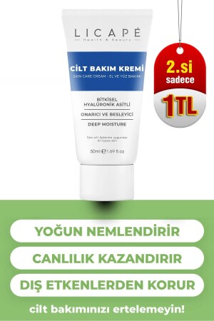 Besleyici Bitkisel Hyalüronik Asitli - Pantenol B5 Cilt Bakım Kremi 50ml - 2