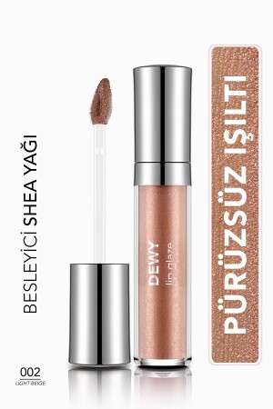 Besleyici Dudak Parlatıcısı - Dewy Lip Glaze - 002 Light Beige-8682536068031 - 3