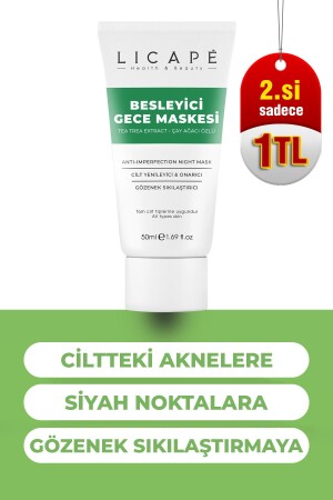 Besleyici Gece Maskesi ( Çay Ağacı Özlü ) 50ml 777212 - 1