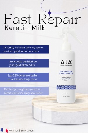 Besleyici- Onarıcı Keratin & Biotin Fön Sütü Kolay Tarama Etkili Isıya Karşı Koruyucu 250ml - 5