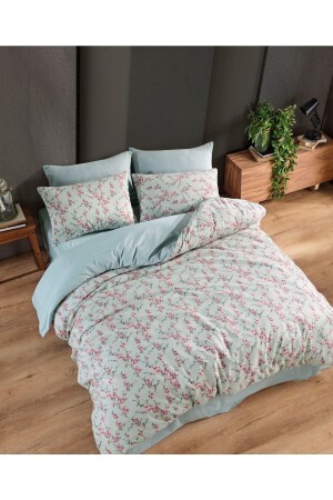 Bettbezug-Set für Einzelbett, rosa Blume, NTTEKPEMBEÇİÇEK - 3